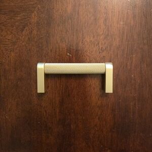 Set of 10 Gold Textured Drawer Pull Handle